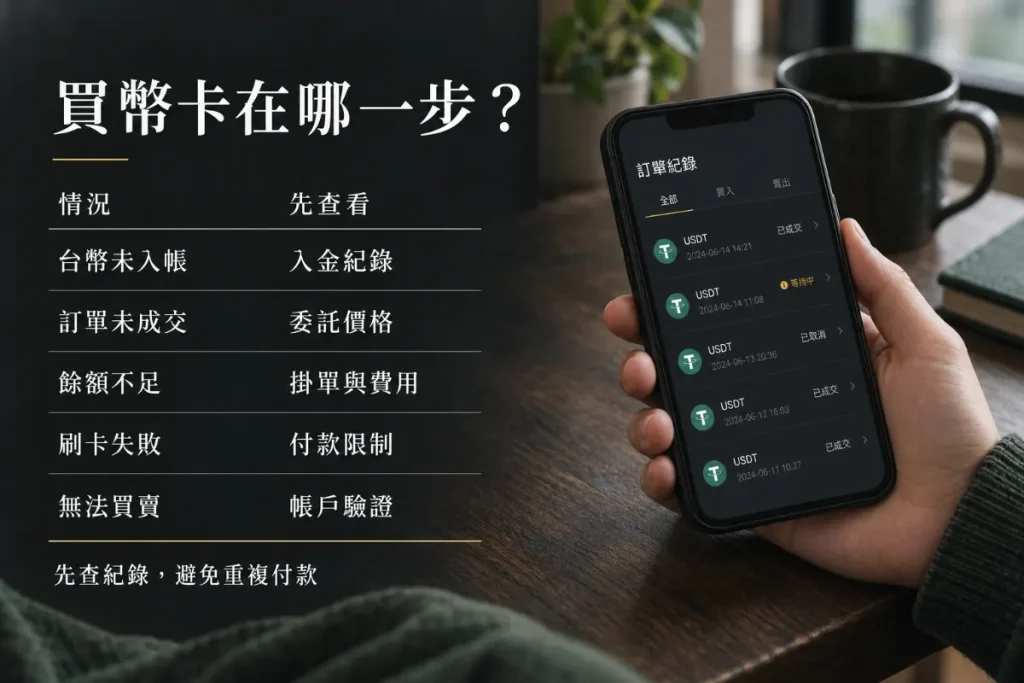 USDT怎麼買?台灣買幣流程、付款方式與手續費 1 USDT買不到或訂單沒成交的原因