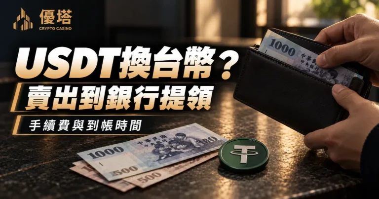 USDT換台幣怎麼換？怎麼領到銀行、要付多少手續費？