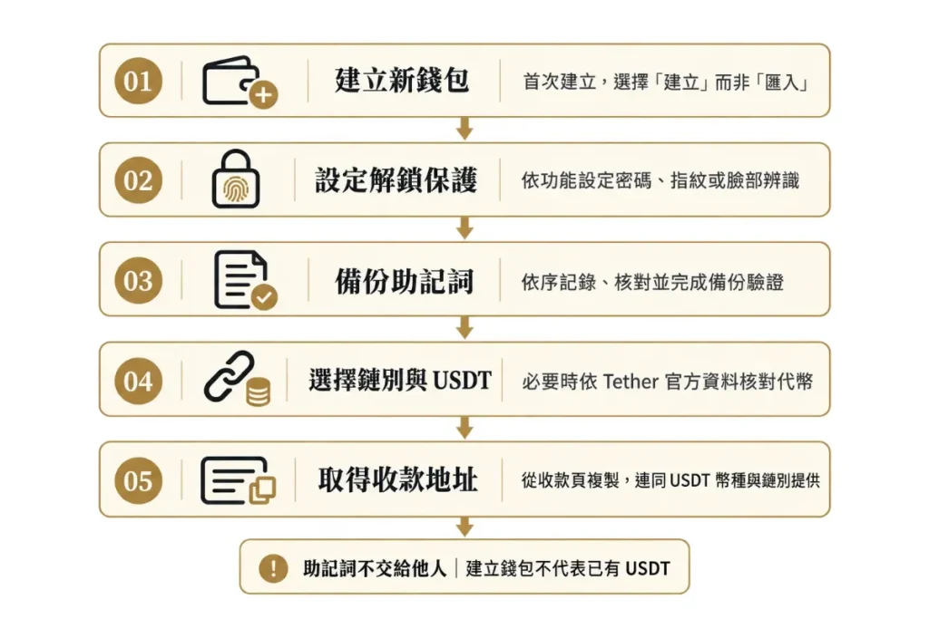 USDT錢包建立流程